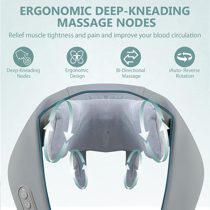 Neck  Shoulder Massagers With Heat Electric Rechargeable