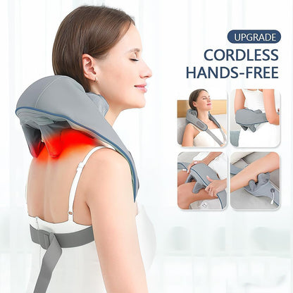Neck  Shoulder Massagers With Heat Electric Rechargeable
