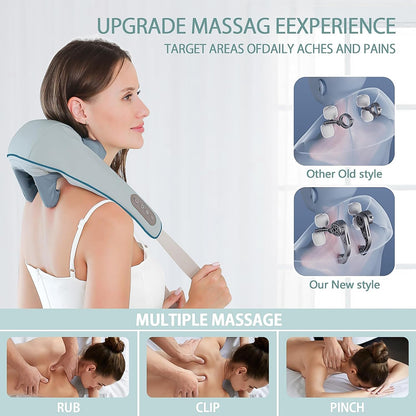 Neck  Shoulder Massagers With Heat Electric Rechargeable